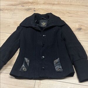 Mackage Black Textured Fall Jacket
